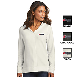 PORT AUTHORITY LADIES MICROTERRY PULLOVER HOODIE
